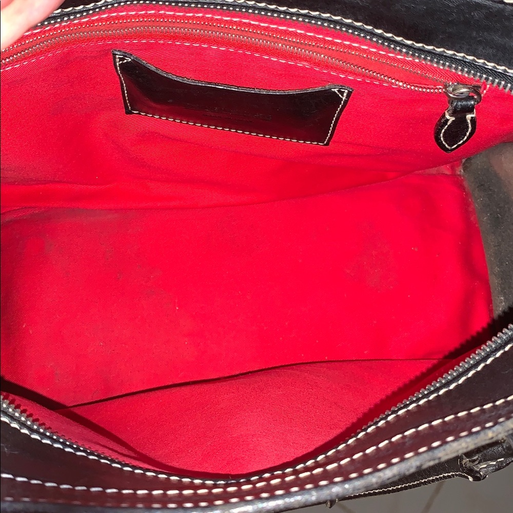 Dooney & Bourke ALTO Black Italian Leather Briefcase - Picture 7 of 17